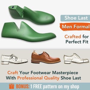 Shoe last, Men, Casual, Elegant, Formal Derby or Oxford shoes, The production of footwear, DIY, Only Size 43 EU Available