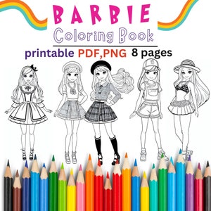 Barbie Coloring Book and Activity Set - Fun Crafts and Games for Kids!