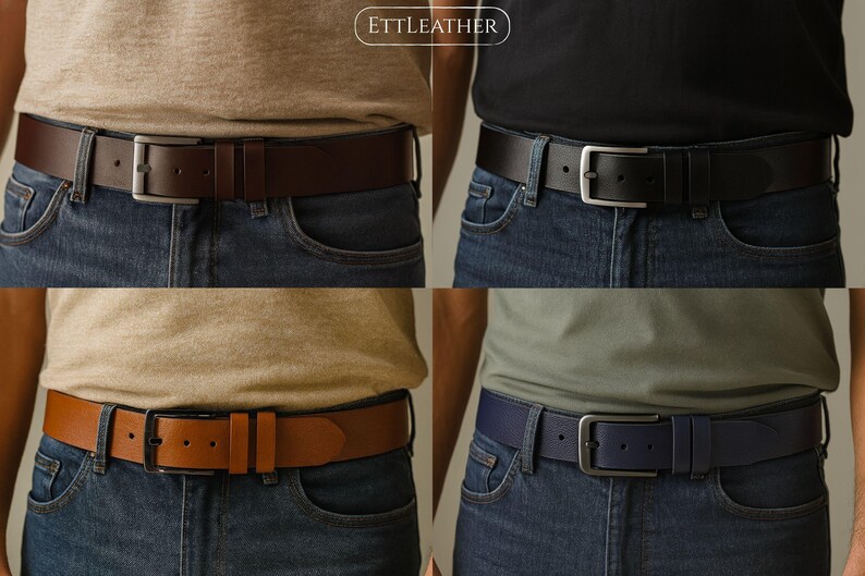 Personalized Leather Belt for Men: Custom Engraved Genuine Leather ...