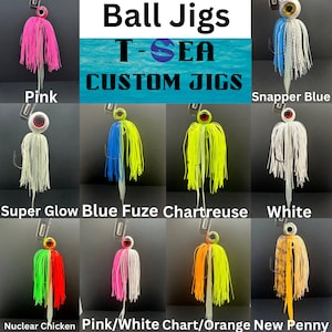 T-Sea Jigs: Silly Skirt Ball Jigs