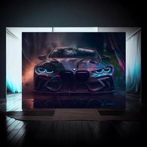CanvasArts M4 Coupe Artwork, Canvas Picture on Stretcher Frame