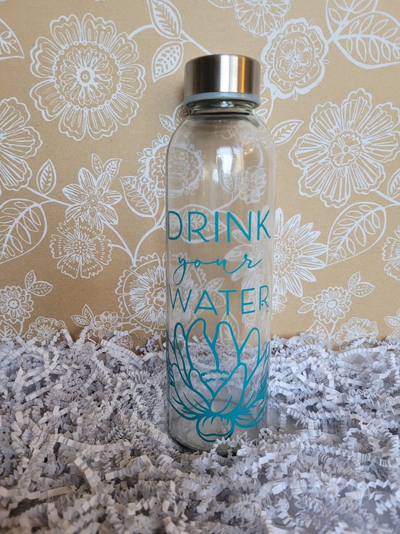 Reusable Glass Water Bottle