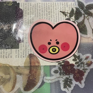 Tata BT21 Sticker | Waterproof Vinyl Sticker, K-Pop BTS Sticker, BTS Merch, Handmade, BTS V, Taehyung