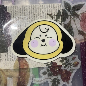 Chimmy BT21 Sticker | Waterproof Vinyl Sticker, K-Pop BTS Sticker, BTS Merch, Handmade, Jimin