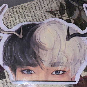 Hongjoong Ateez Sticker | Waterproof Vinyl Sticker, K-Pop Ateez Sticker, Ateez Merch, Kim Hongjoong
