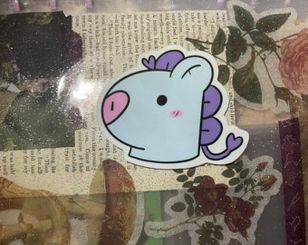 Mang BT21 Sticker | Waterproof Vinyl Sticker, K-Pop BTS Sticker, BTS Merch, Handmade, J-Hope, Hoseok