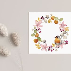 Carte Couronne d'automne