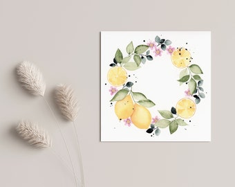 Lemon Crown Card
