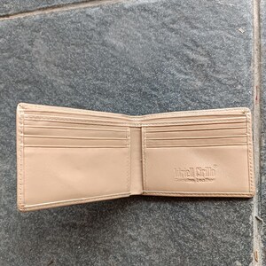 Cartera minimalista de cuero genuino plegable para hombre: cartera hecha a mano para hombre, cartera fina y de primera calidad, cartera compacta con bolsillo frontal, regalo para él