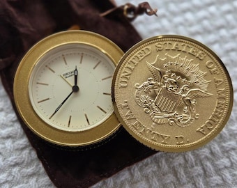GOLDEN EAGLE quartz クラシック置時計 アンティーク 古時計 GOLDEN