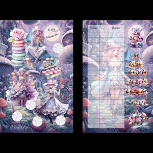 Fairy Macaron / foliert / Budgeting/ Umschlagmethode / A 6 / Sparchallenge Bild 1