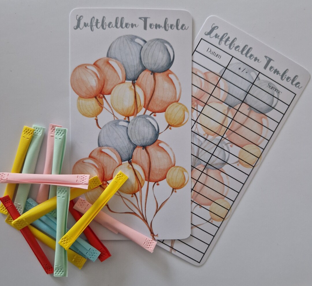Balloon Raffle / Budgeting/ Envelope Method / A 6 Etsy