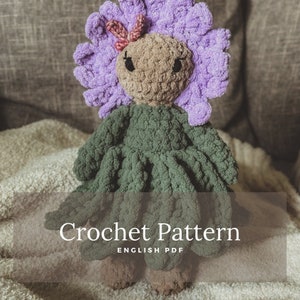 Poppy the Bloom Baby PATTERN | Amigurumi plushie | crochet snuggler flower pattern