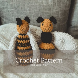 Crochet Leo the Bee PATTERN | Amigurumi plushie | crochet snuggler bumblebee pattern | Spring crochet pattern | market pattern