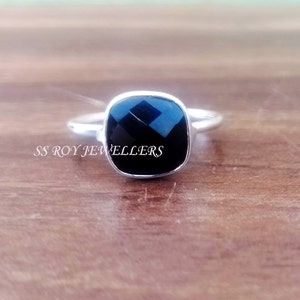 Onyx silver ring, Statement Ring ,boho Ring, natural Black onyx The July birthstone , solid 925 Sterling Silver Rings ,Gift For all