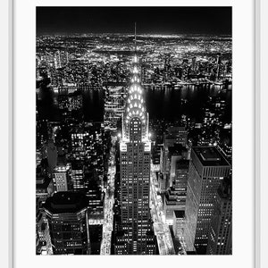 Chrysler Building and the New York City skyline at night (digital download)