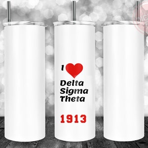 Emballage pour gobelet Delta Sigma Theta, valeur nutritive, 20 oz 30 oz d'emballage pour verres droits et coniques, modèle PNG