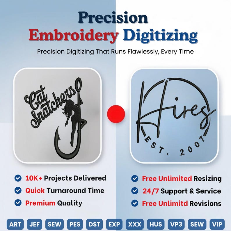 Custom Embroidery Digitizing, Logo Digitizing, Machine Embroidery ...