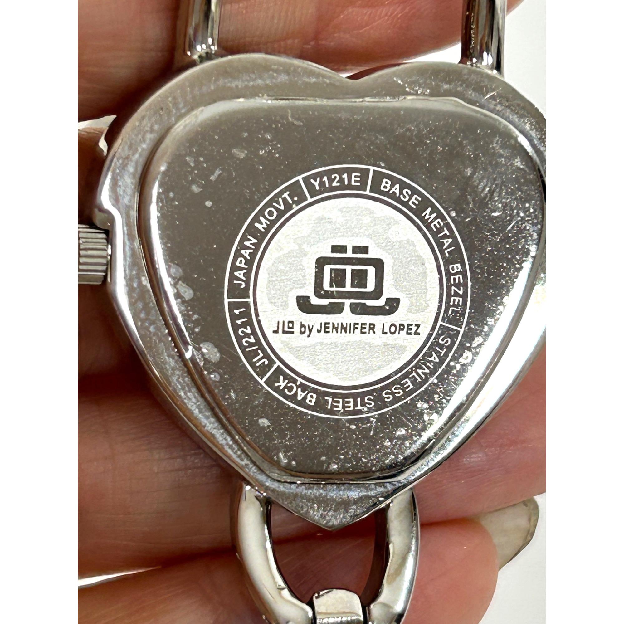 Jennifer Lopez Heart Wristwatch Vtg Lock Key Charms White  display picture 2