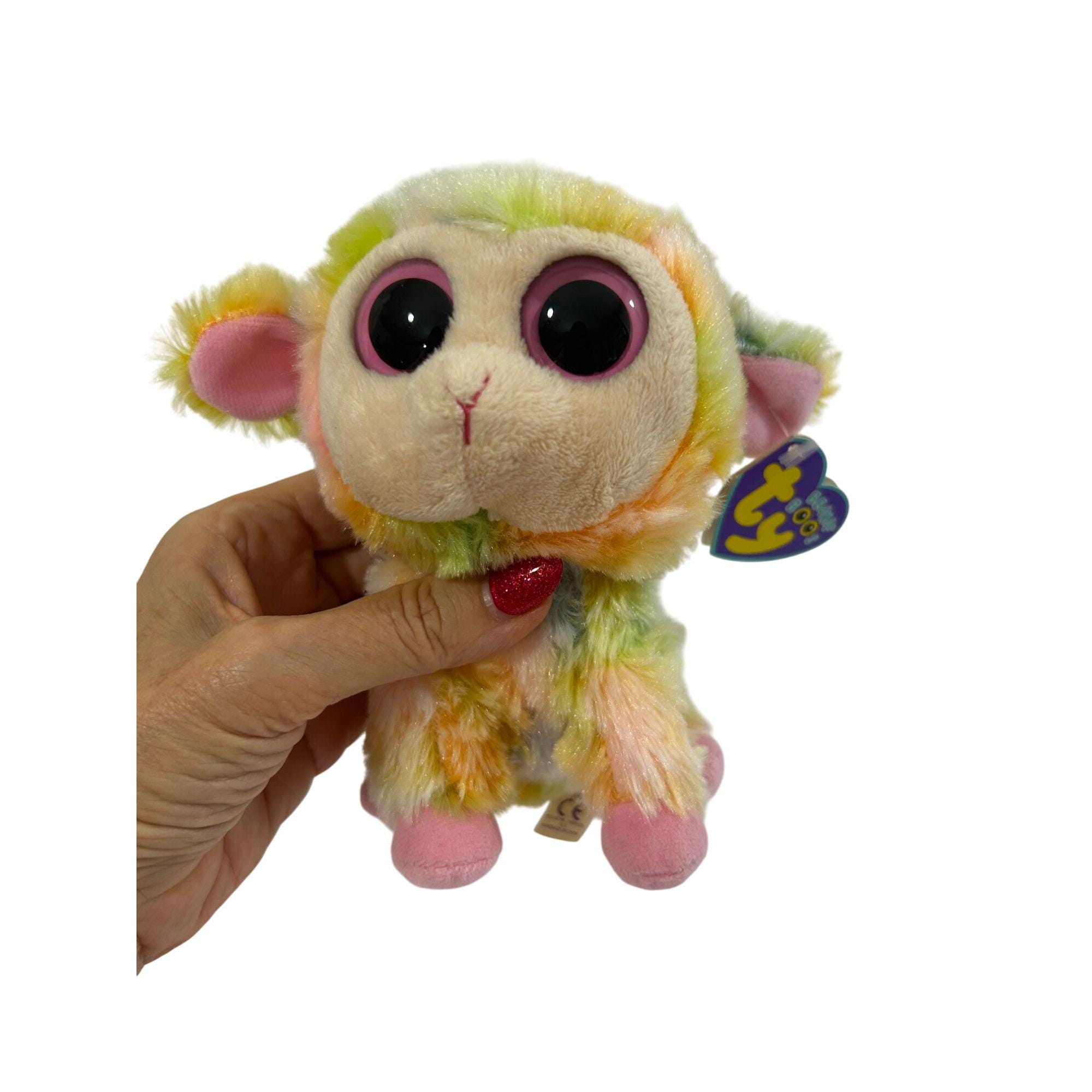Ty Beanie Boos Blossom Easter Lamb 6” Stuffed Animal Plush Toy