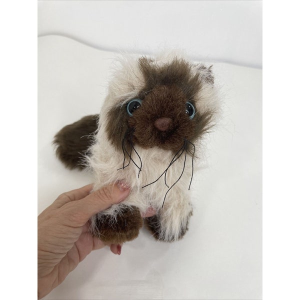 Webkinz Himalayan Cat Ganz Beige & Brown Blue Eyes Black Whiskers No Code 14”