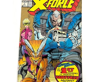 Graphique de bande dessinée X-Force 1 Marvel, août 1991, vol. Impression 1 seconde, objet de collection