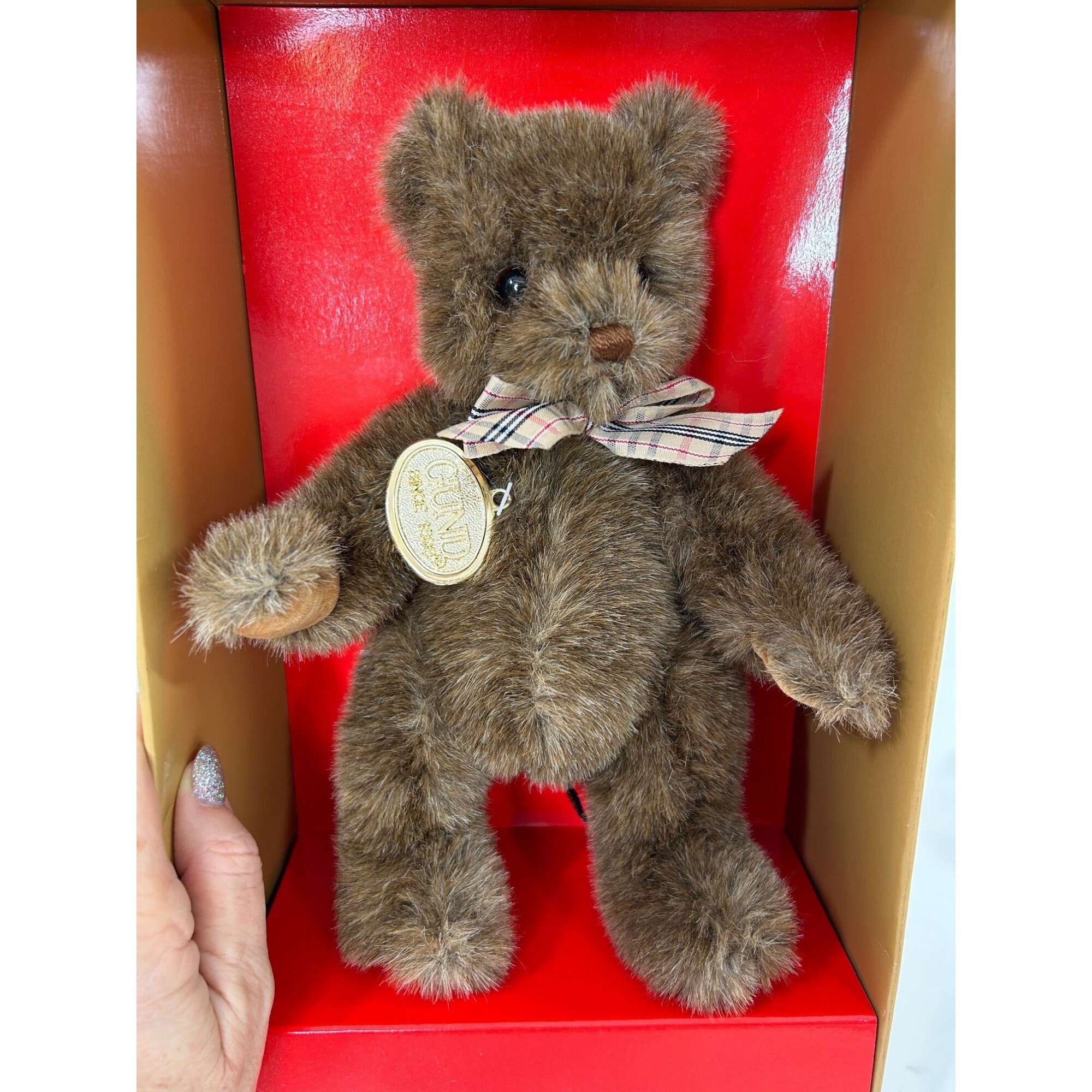 GUND 1990 コレクターズテディベア 9.5インチ ブラウン ヴィンテージ