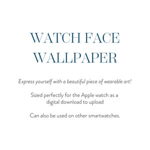 Vintage Floral Apple Watch Face Wallpaper (Digital Download) image 3