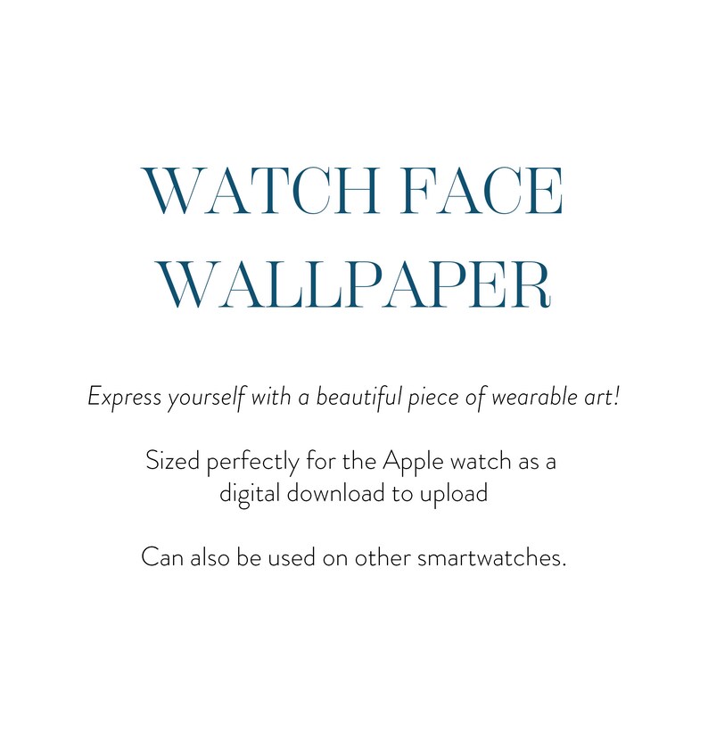 Vintage Floral Apple Watch Face Wallpaper (Digital Download) image 3