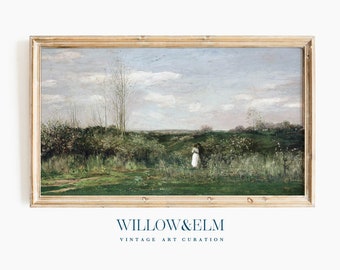 Samsung Frame TV Art Spring Landscape | Francuski krajobraz wiejski | Malarstwo vintage | Pobieranie cyfrowe