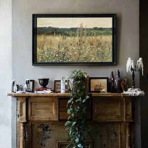 Samsung Frame TV Art Spring Bundle Set of 4 Wildflowers Field Flower Meadow Vintage Painting Digital Download image 7