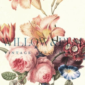 Vintage Floral Apple Watch Face Wallpaper (Digital Download) image 2