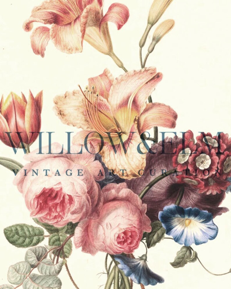 Vintage Floral Apple Watch Face Wallpaper (Digital Download) image 2