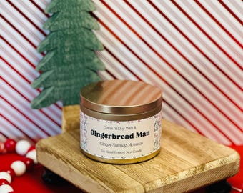 Christmas Candle Gift Set | 7oz Gold Tin, Holiday Scents