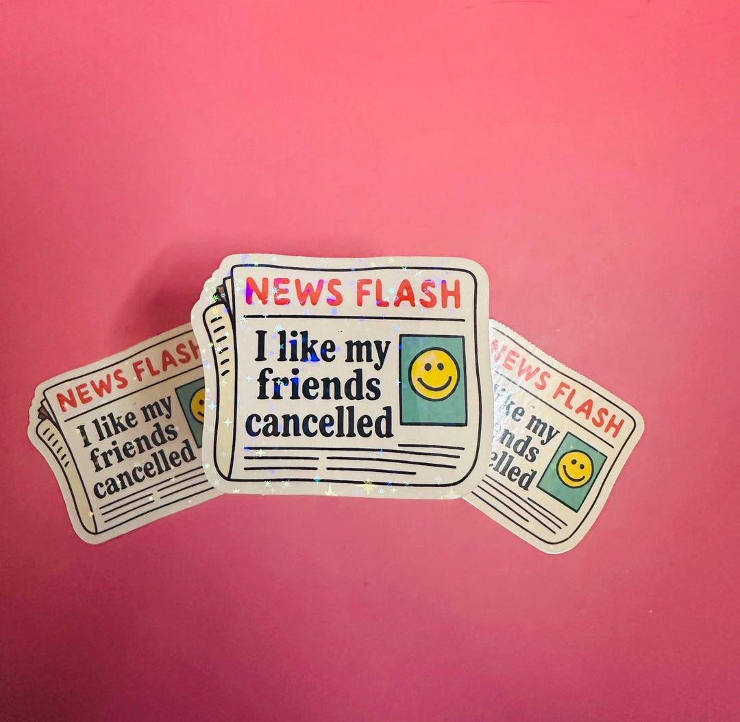 Swifty Sticker Cancelled!-life of a Showgirl Sparkly Sticker-swifty Sticker-positive ...
