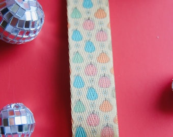 Pumpatryckt armbandsnyckelring: Nylon höstaccessoar