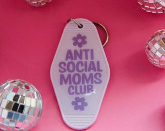 Antisoziale Moms Club Schlüsselanhänger-Motel Schlüsselanhänger-Motel Schlüsselanhänger-Motel Schlüsselanhänger-Lustige Schlüsselanhänger-Mom motel Schlüsselanhänger