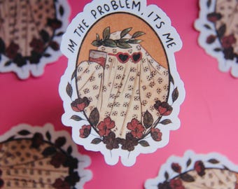 I’m The Problem Sticker-Mental Health Sticker-Taylor Swift-Cute Vinyl Stickers-Waterproof Stickers-Trendy-Cute Sticker-Funny Sticker-Ghostie