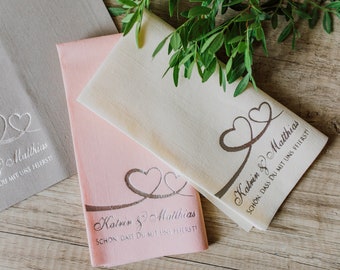 Personalisierte Servietten, weiches Leinen wie Einwegservietten, personalisierte Servietten, ABENDESSEN, Servietten, Hochzeitsservietten, Decorpress