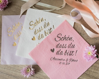 Serwetki ślubne na zamówienie, Złota folia, Serwetki na zamówienie, Serwetki na wesele, Serwetki z monogramem, Serwetki koktajlowe, Serwetki do napojów