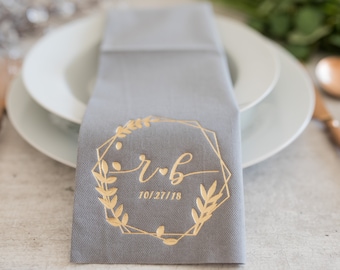 Personalized napkins, Soft linen like napkins disposable, Personalized napkins, DINNER,napkins, Wedding napkins, Decorpress