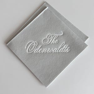 Custom Cocktail Napkins for Wedding, Engagement,  Soft linen like napkins, luxury wedding napkins, custom foil napkins