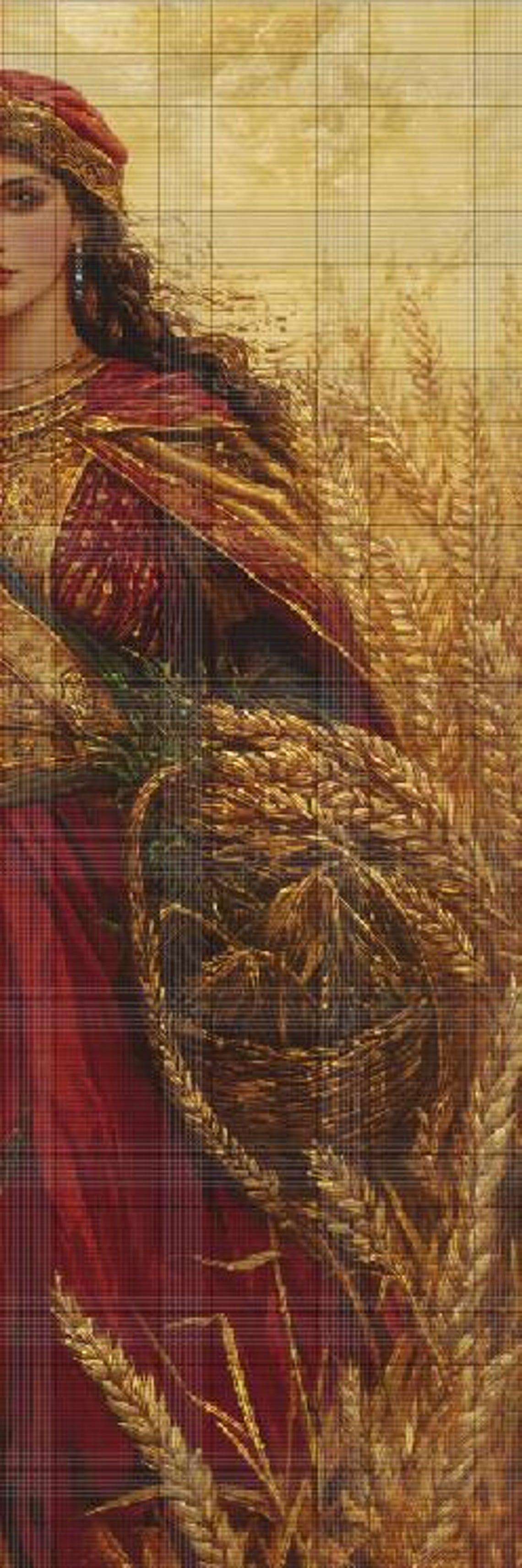 Demeter Goddess Cross Stitch Pattern: Harvest, Nature (PDF Download ...