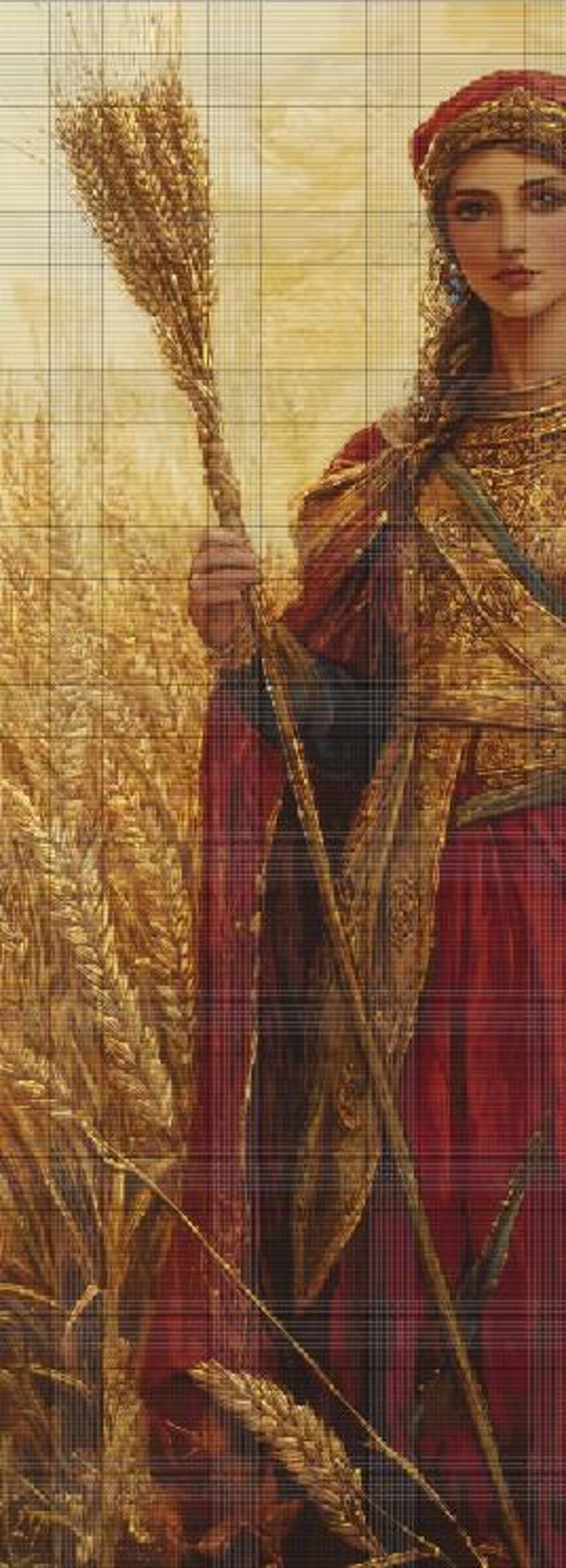 Demeter Goddess Cross Stitch Pattern: Harvest, Nature (PDF Download ...