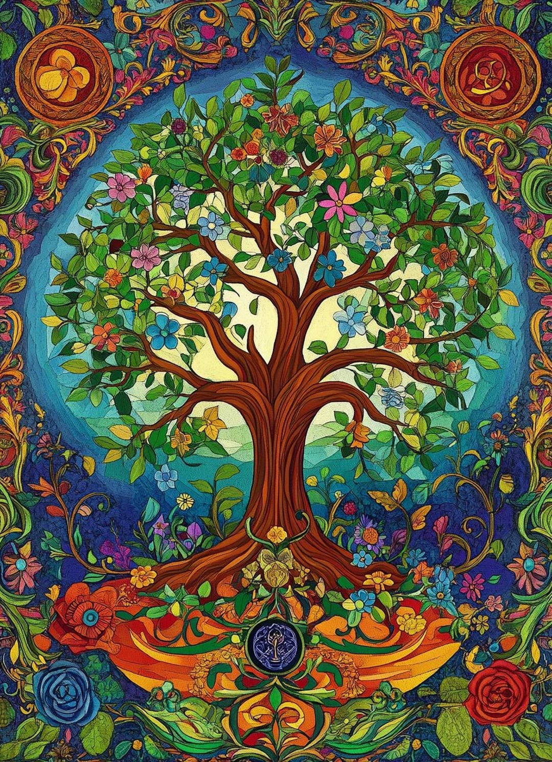 Tree of Life Cross Stitch Pattern. Instant PDF Download. 65,618 ...