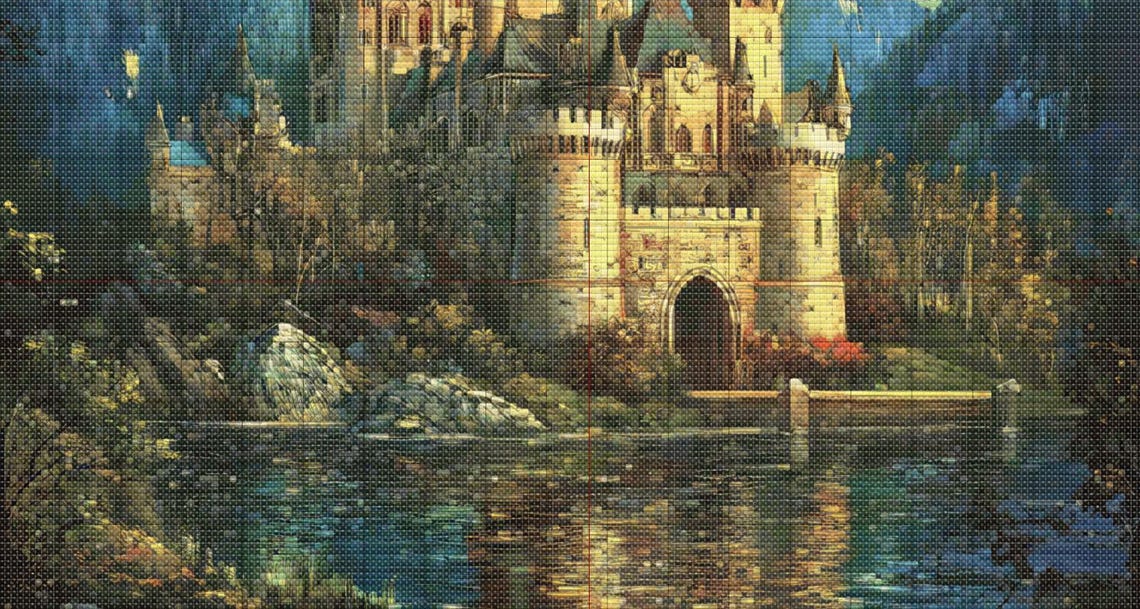 Magic Fairy Castle Cross Stitch Pattern. Instant PDF Download. 58,200 ...