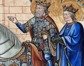 Medieval King Arthur cross stitch pattern. Instant PDF Download. 33,600 Stitches.