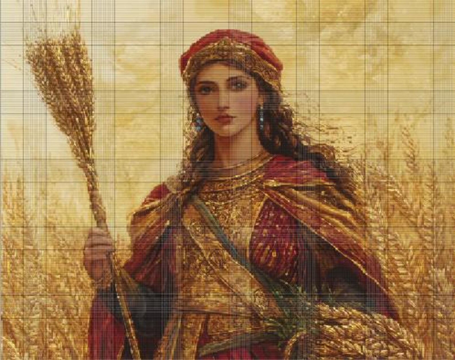 Demeter Goddess Cross Stitch Pattern: Harvest, Nature (PDF Download ...