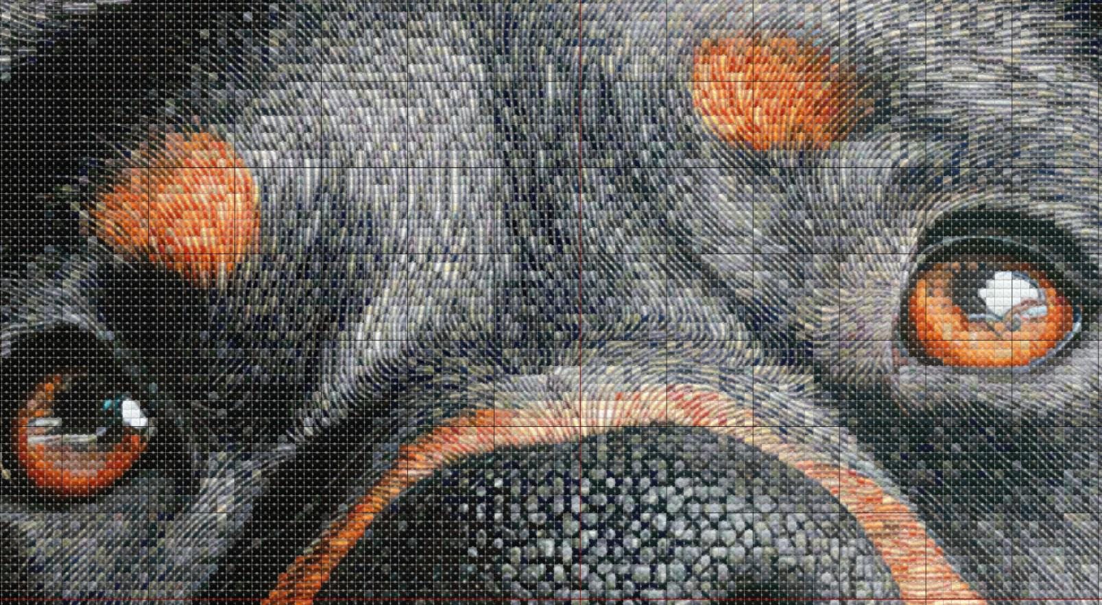 Rottweiler, Rotty, Rottie Dog Cross Stitch Pattern. Instant PDF ...