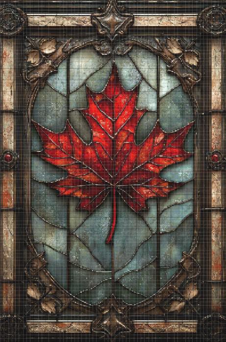 Canada Maple Leaf Cross Stitch Pattern. Instant PDF Download. 60k ...
